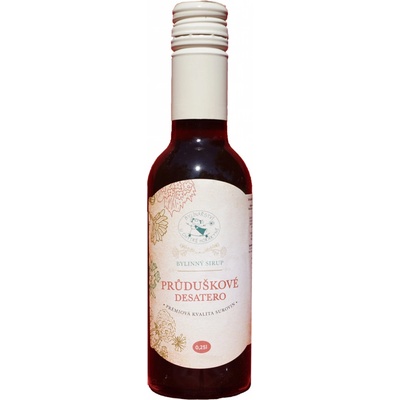 Bylinářství U Chytré horákyně Sirup Prieduškové desatoro Bylinkářství u Chytré Horákyně 250 ml