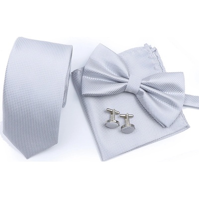 Decofashion Šedý set s kravatou