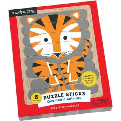 Better Brand Sticks: Geometric Animals/Skládačka: Zvířata 24 dílků