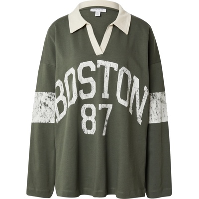 TOPSHOP Тениска 'Boston 87' зелено, размер S