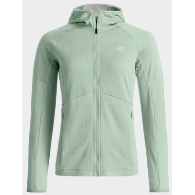 Ortovox Fleece Light Grid Hoody Women's / Green Acid