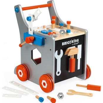 Janod Детска играчка Janod Brico Kids - Работен тезгях на колела (J06478)
