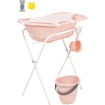 BabyJem Бебешки комплект за баня от 7 части BabyJem - Soft Pink (897)