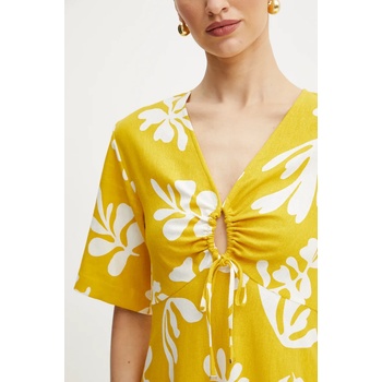 MARELLA Рокля Marella MOLISE в жълто среднодълга разкроена 2513221112200 (2513221112)