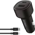 Ttec Зарядно за кола ttec - SmartCharger Duo PD, USB-C/USB-A, 48W, черно (8694470826523)