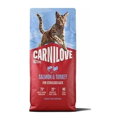 Carnilove Cat Active Dry Salmon&Turkey Steril.Adult AB 6 kg