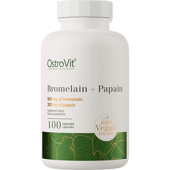 OstroVit Bromelain + Papain, 100 Capsules