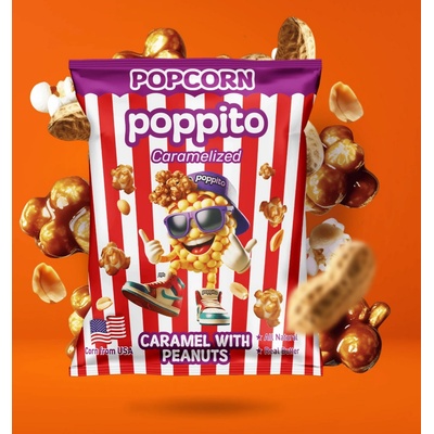 POPPITO Пуканки Карамел с Фъстък 16бр