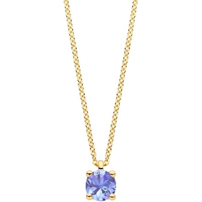 Blush Златно колие с рожден камък танзанит (месец декември) Blush 3200YTZ (3200YTZ)