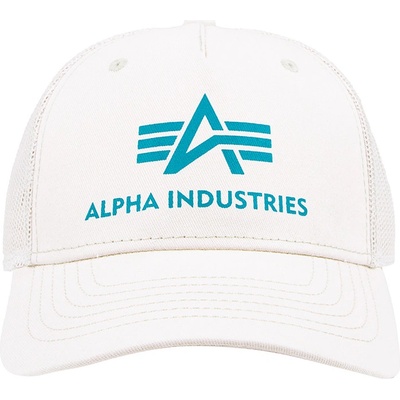 Alpha Industries Basic Trucker Cap jet stream white