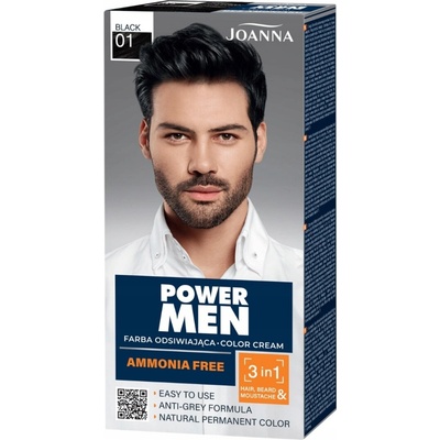 Joanna Power Men farba na vlasy Black