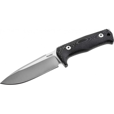 Lionsteel SOLID fixed blade Micarta handle with leather sheath Niolox SATIN T5 MI
