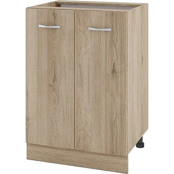 ИРИМ Долен шкаф за вграждане на мивка с две врати и рафт Сити АРДА-22 дъб сонома арвен / дъб сонома арвен 60 см