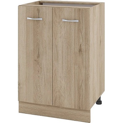 ИРИМ Долен шкаф за вграждане на мивка с две врати и рафт Сити АРДА-22 дъб сонома арвен / дъб сонома арвен 60 см