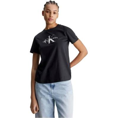 Calvin klein jeans Тениска Calvin Klein Jeans Diffused Monologo short sleeve T-shirt - Black