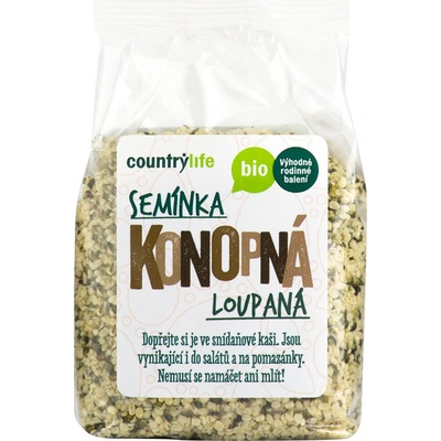 Country Life Konopná semínka loupaná BIO 250 g