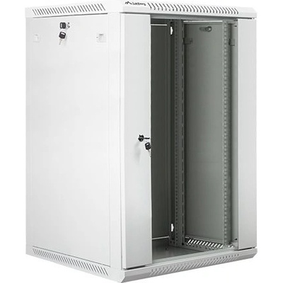 Lanberg Комуникационен шкаф Lanberg rack cabinet 19" wall-mount 18U / 600x600 for self-assembly (flat pack), grey (WF01-6618-10S)