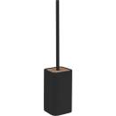 Gedy Ninfea WC štětka na postavení černá bambus