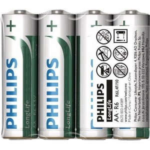 Philips battery longlife AA 4TK/PK (R6L4F/10)