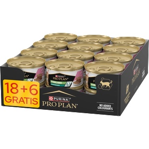PRO PLAN PRO PLAN Sterilised Влажен пастет със сьомга и риба тон Мокра храна за котки 24x85g