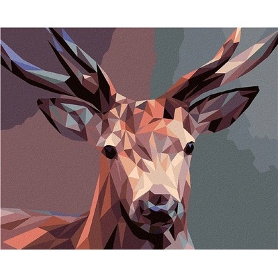 zuty Malování Podle Čísel Jelen Mozaika 80 x 100 Cm Plátno Rám