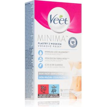 Veet Minima Hypoallergenic восъчни ленти за епилация на бикини зоната 16 бр