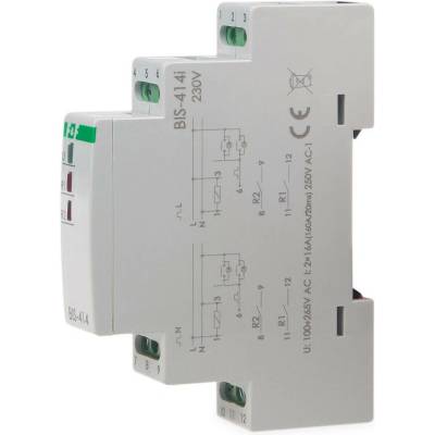 BIS-414-LED/230 - Sekvenčné impulzné relé, 230V, 16A (160A/20ms), 2x NO