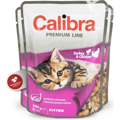 Calibra Cat Kitten Turkey & Chicken 24 x 100 g