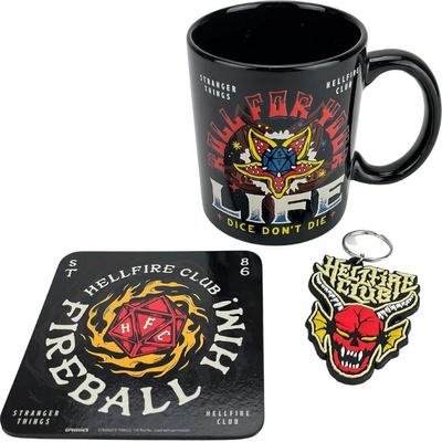 Pyramid International Dárková sada Stranger Things Hellfire Club 320 ml – Zboží Dáma