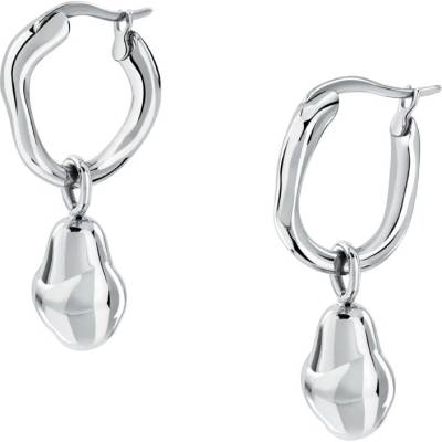 Trussardi Kruhové náušnice 2v1 z oceli T-Design TJAXA16
