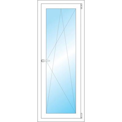 OKNA HNED Plastové okno 53x138 cm bílé otevíravé a sklopné pravé