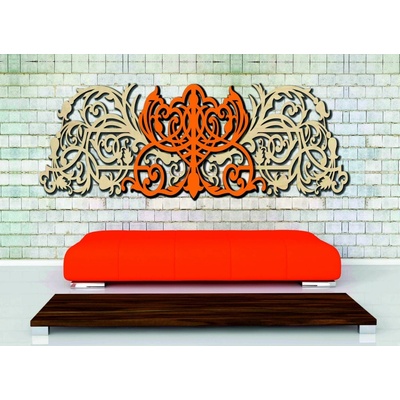 Vyřezávaný obraz z dřevěné překližky - RUSTOL: Překližka - Zelená (mořidlo) 45 x 120 cm 3919-45277 PR0302