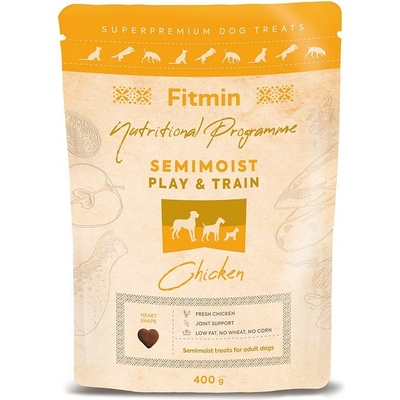 Fitmin Play and Train kuřecí výcvikový pamlsek 400 g
