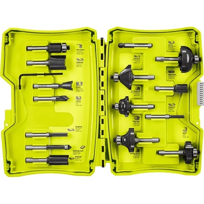 Ryobi Sada fréz RAKRBS15, 15 ks 5132005352 – Zboží Dáma