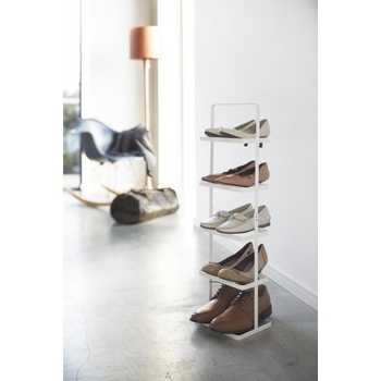 YAMAZAKI Tower Shoe Rack vysoký biely 2478