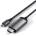 Satechi Aluminum 4K USB-C to HDMI Cable - кабел с поддръжка на 4K за свързване от USB-C към HDMI (тъмносив)