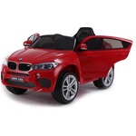 BMW Акумулаторен джип Moni-BMW X6M, кожена седалка JJ2199, червен (107637)