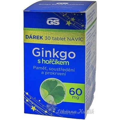 GS Ginkgo 60mg s hořčíkem 90+30 tablet 2023 – Zbozi.Blesk.cz