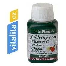 MedPharma Jablečný ocet+vlák.+vit.C+chrom 37 tablet