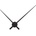 NeXtime Стенен часовник Hands 70 см черен (3118ZW)