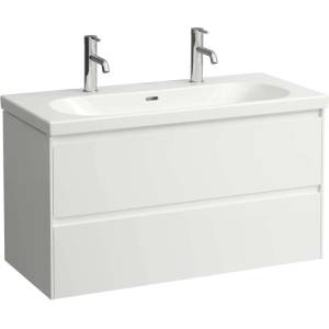 Laufen Lani - Шкаф за мивка, 98x45x52 cm, 2 чекмеджета, матово бяло H4035621122601 (H4035621122601)