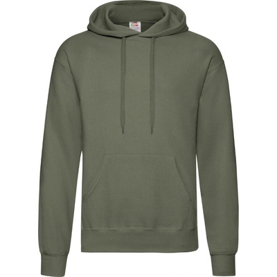 Fruit of the Loom Classic Hooded Sweat olivová