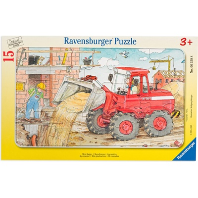 Ravensburger Пъзел Ravensburger от 15 части - Багер (6359)