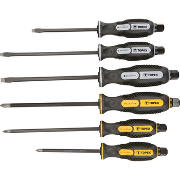Topex Sada úderových skrutkovačov, 6 ks 39D506