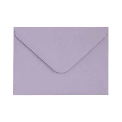 Ozdobné obálky Smooth - 7 x 10 cm, 130 g/m2, levandulové, 10 ks