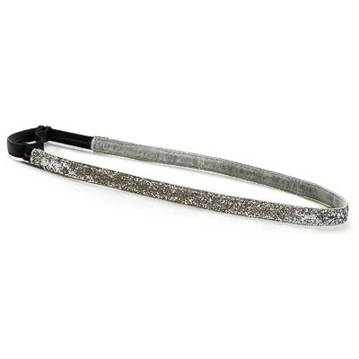 Bjež sportovní stylová GLITTER SINGLE SILVER stříbrná
