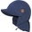 maximo Детска шапка с козирка maximo Kids' Mini Peak Cap, Band, Neck Protector Cap - Indigomeliert - размер 43 cm (904-6709-0311)