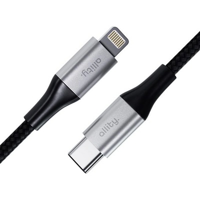 Allity AUC-01 USB-C/Lightning, 1m, černý