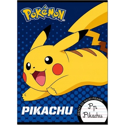 St. Majewski Zošit na učenie písania A4 32str. tri linajkový Pokémon Pikachu