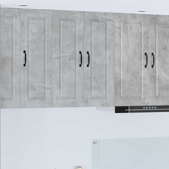 vidaXL Стенен шкаф PORTO Циментено сиво 60 x 31 x 80 см (885398)